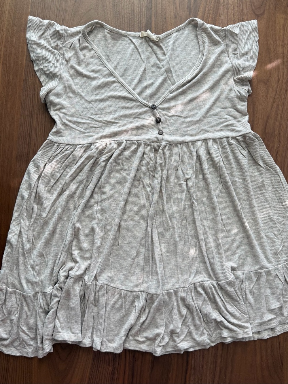 Lightweight V-Neck Ruffle Dress - see you Monday